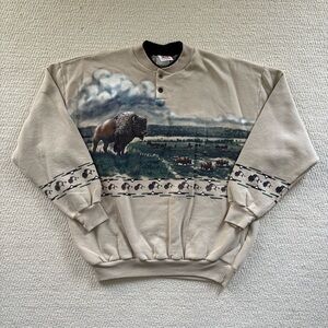 Vintage Art Unlimited Buffalo Sweater